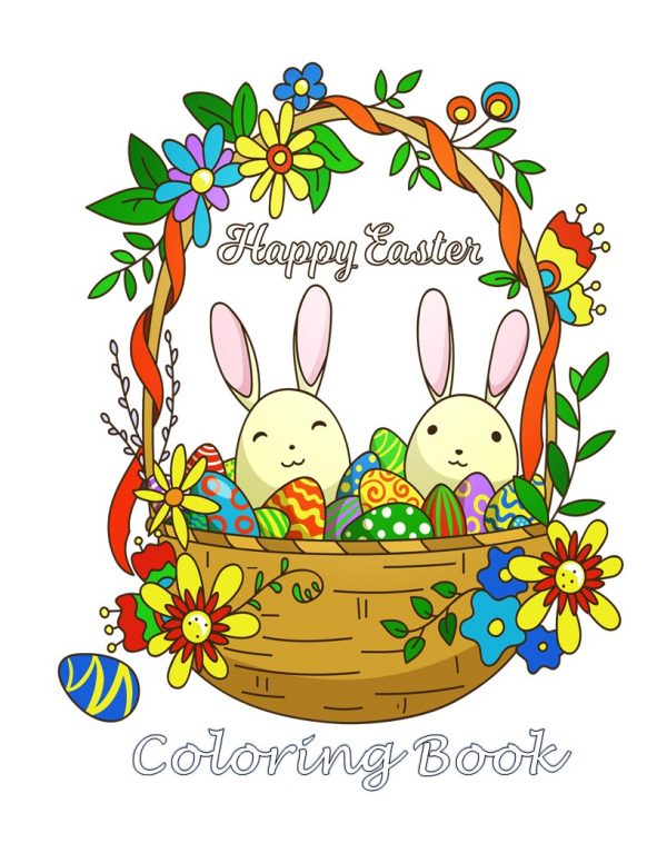 Cover image for Easter Bunny Coloring Book