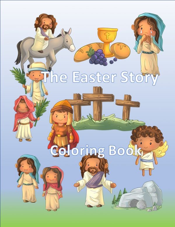 Cover image for Easter Story Colouring Book