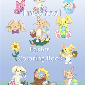 Preschool easter coloring book cover